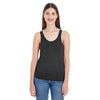 American Apparel Women's Heather Black Poly-Cotton Racerback Tank