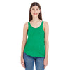 American Apparel Women's Heather Kelly Green Poly-Cotton Racerback Tank