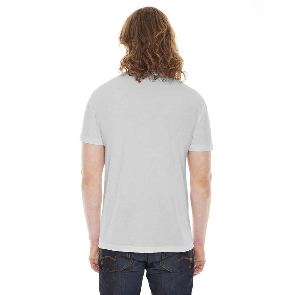 American Apparel Unisex New Silver Poly-Cotton Short Sleeve Crewneck T-Shirt