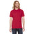 American Apparel Unisex Red Poly-Cotton Short Sleeve Crewneck T-Shirt