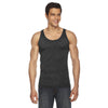 American Apparel Unisex Heather Black Poly-Cotton Tank