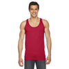 American Apparel Unisex Red Poly-Cotton Tank