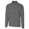 Cutter & Buck Men's Elemental Grey Tall DryTec Traverse Half-Zip