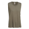 Expert Women's Olive Siro Raw Edge Muscle Tee