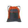 Port Authority Pop Orange/Deep Smoke Pocket Cinch Pack