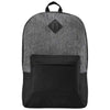 Port Authority Heather Grey/Black Retro Backpack