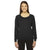 American Apparel Women's Tri Black Triblend Lightweight Raglan Pullover