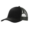 Port Authority Black/Grey Steel Snapback Trucker Cap