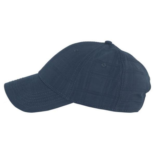 AHEAD Ranier Blue Textured Plaid Tech Cap