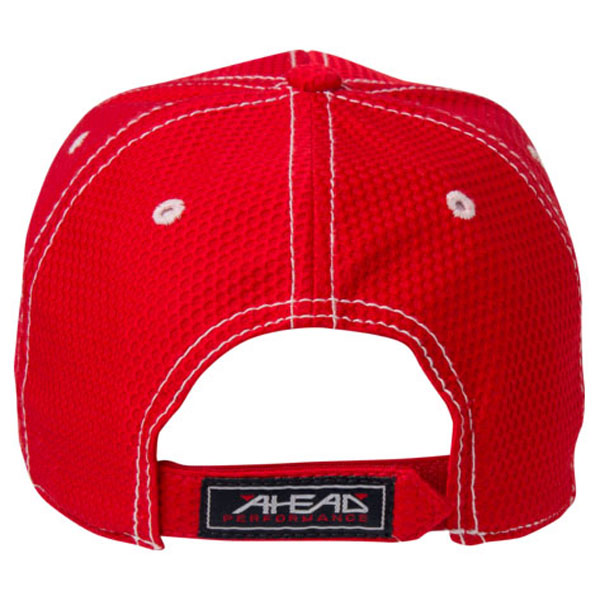 AHEAD Red/White Waffle Contrast Cap