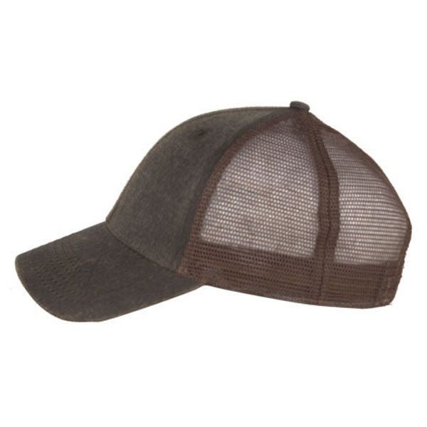 AHEAD Brown Waxed Cotton Cap