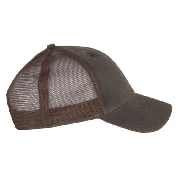 AHEAD Brown Waxed Cotton Cap