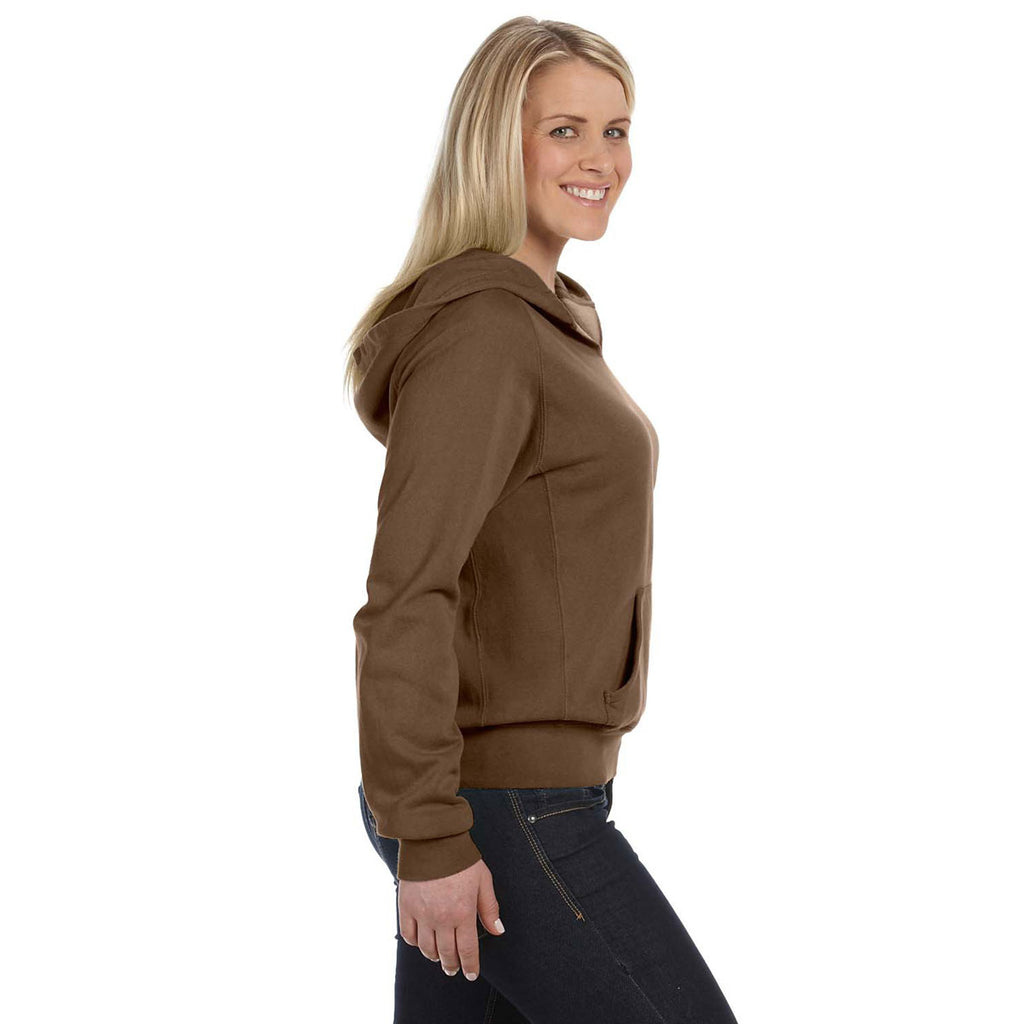 Comfort Colors Women's Brown 9.5 oz. Hooded Sweatshirt