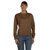 Comfort Colors Women's Brown 9.5 oz. Crewneck Sweatshirt