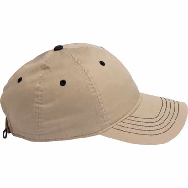 AHEAD Khaki Lightweight Solid Contrast Stitch Cap