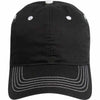 AHEAD Black Lightweight Solid Contrast Stitch Cap