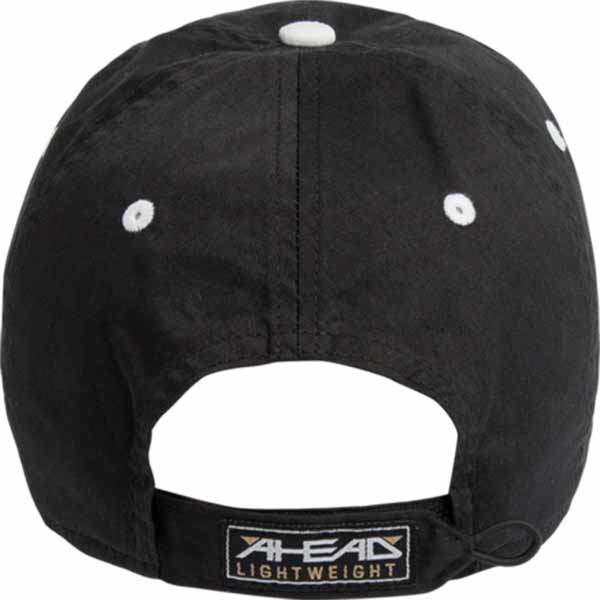 AHEAD Black Lightweight Solid Contrast Stitch Cap