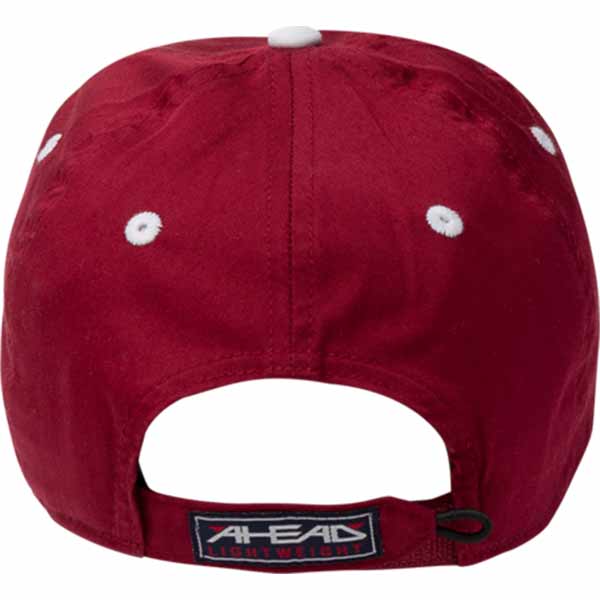 AHEAD Crimson Lightweight Solid Contrast Stitch Cap