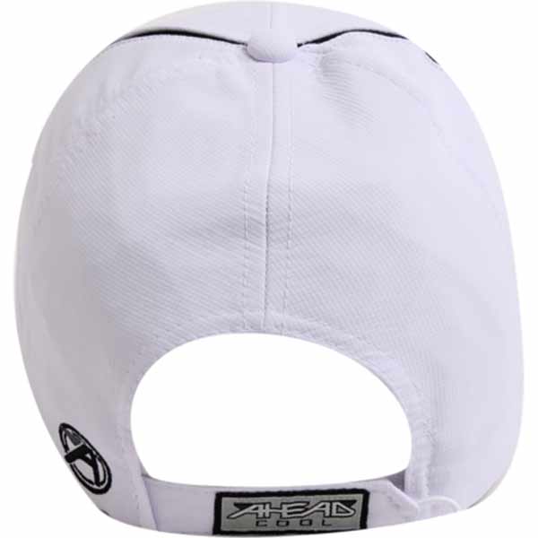 AHEAD Textured White/Black Poly Active Sport Cap