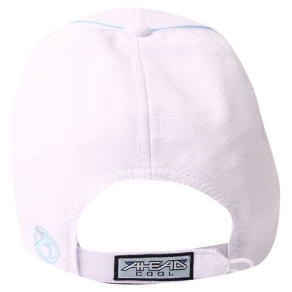 AHEAD Textured White/Carolina Blue Poly Active Sport Cap