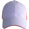 AHEAD Textured White/University Orange Poly Active Sport Cap