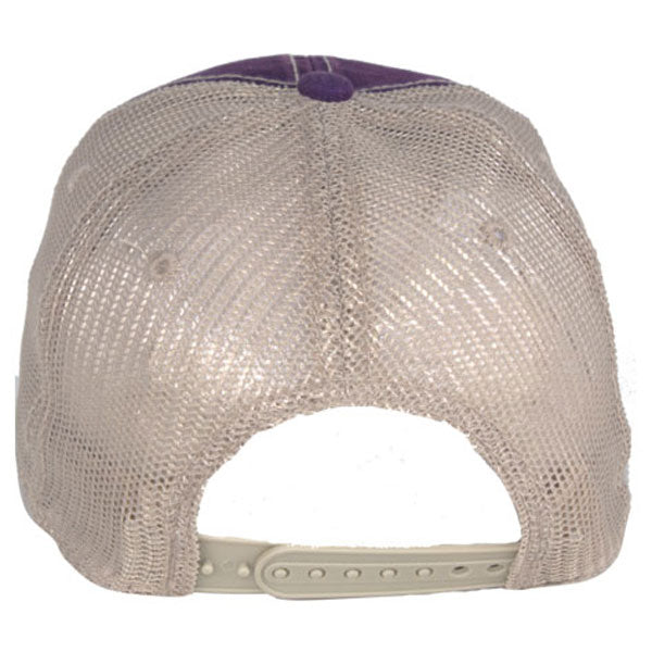 AHEAD University Purple/Tan Tea Stained Mesh Back Cap