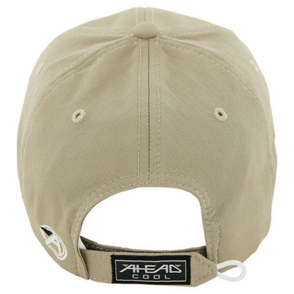 AHEAD Khaki/White Textured Poly Solid Cap