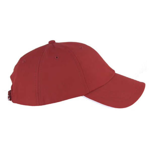 AHEAD University Cardinal/White Textured Poly Solid Cap