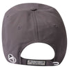 AHEAD University Grey/White Textured Poly Solid Cap