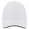 AHEAD White/Black Textured Poly Solid Cap