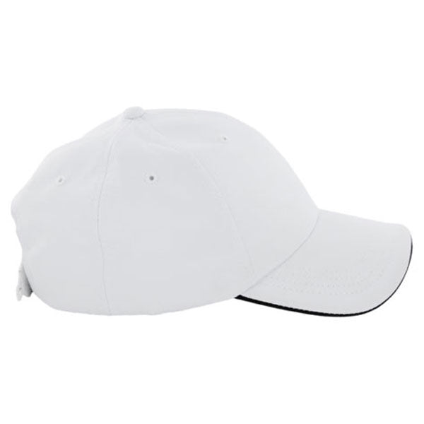 AHEAD White/Black Textured Poly Solid Cap