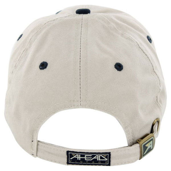 AHEAD Bone/Navy Classic Cut Sandwich Brim Cap