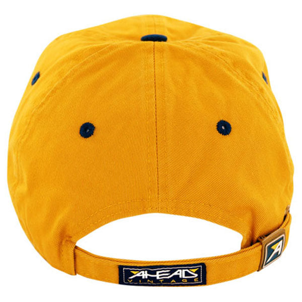 AHEAD Gold/Navy Classic Cut Sandwich Brim Cap