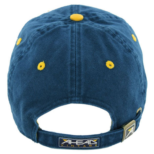 AHEAD Navy/Gold Classic Cut Sandwich Brim Cap