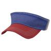 AHEAD University Tour Blue/University Cardinal/Tan 3-Tone Tea Stain Visor