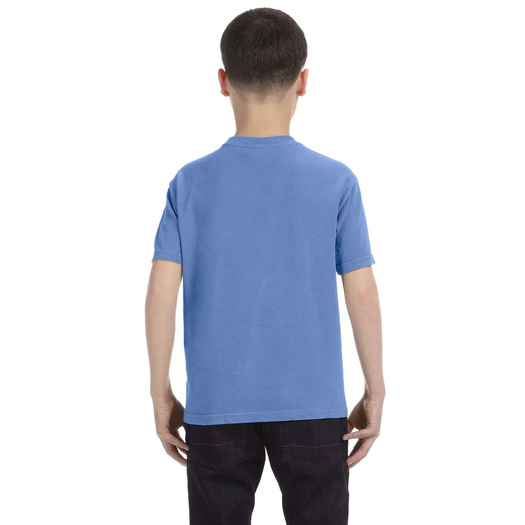 Comfort Colors Youth Flo Blue 5.4 Oz. T-Shirt