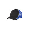 Port Authority Black/ White/ True Royal Colorblock Mesh Back Cap