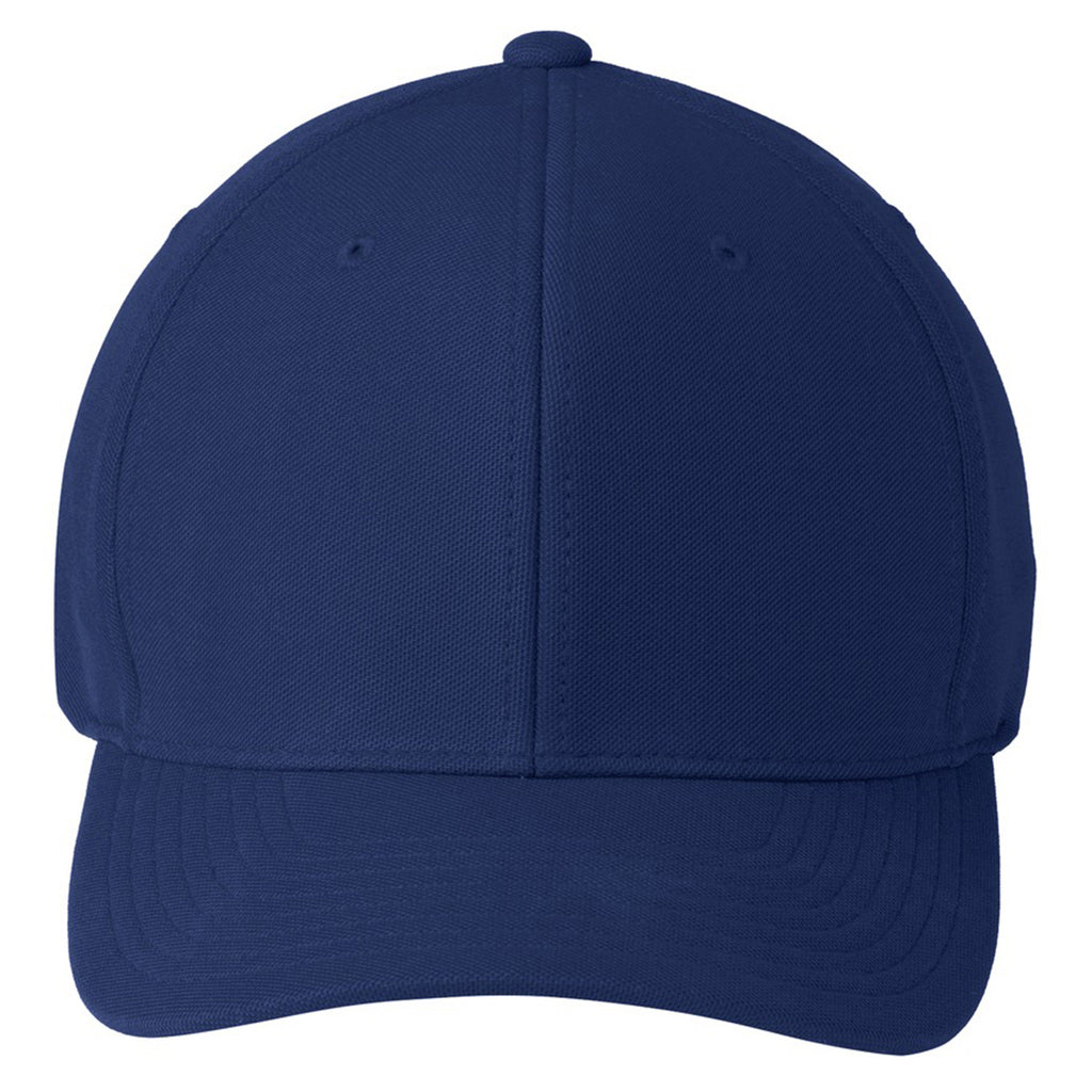 Port Authority Navy Flexfit One Ten Cool & Dry Mini Pique Cap