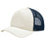 Port Authority Ivory/Navy 5-Panel Twill Foam Trucker Cap