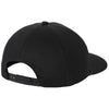 Port Authority Black/ Black Snapback Five-Panel Rope Cap