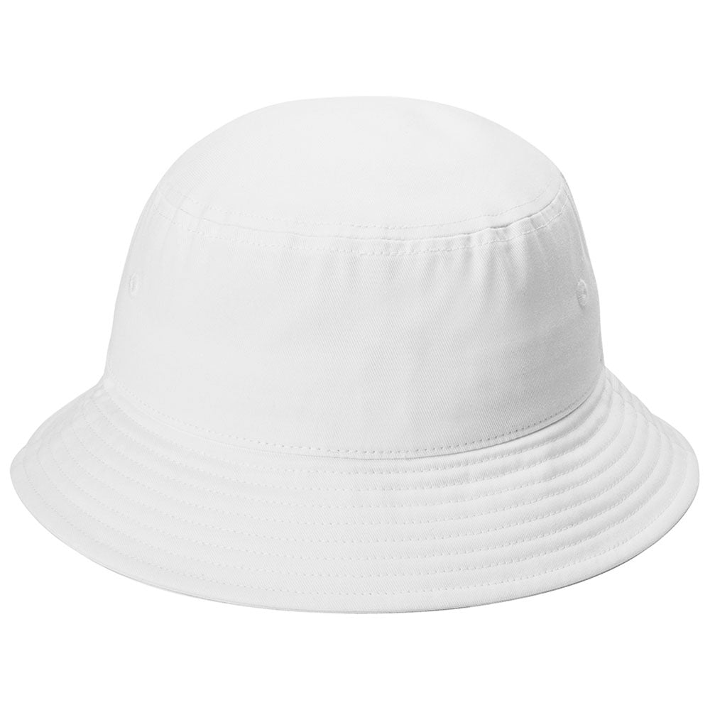 Port Authority White Twill Classic Bucket Hat