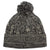 AHEAD University Grey/Ivory Heathered Cable Knit Beanie