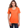 Core 365 Women's Campus Orange Fusion ChromaSoft Performance T-Shirt