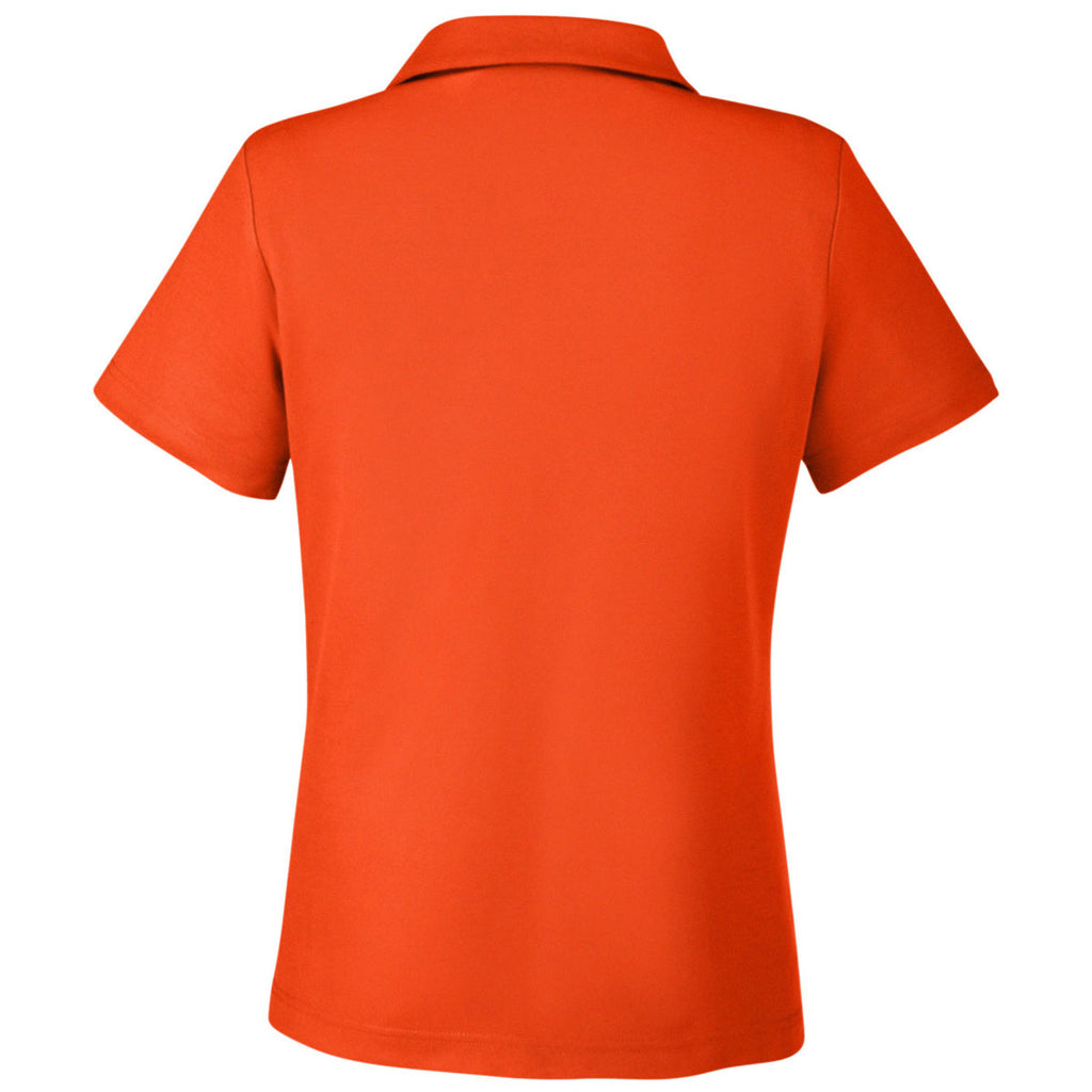 Core 365 Women's Campus Orange Fusion ChromaSoft Pique Polo