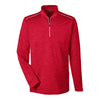 Core 365 Men's Classic Red Heather/Carbon Kinetic Performance Quarter Zip