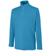 Core 365 Men's Electric Blue Fusion ChromaSoft Pique Quarter-Zip