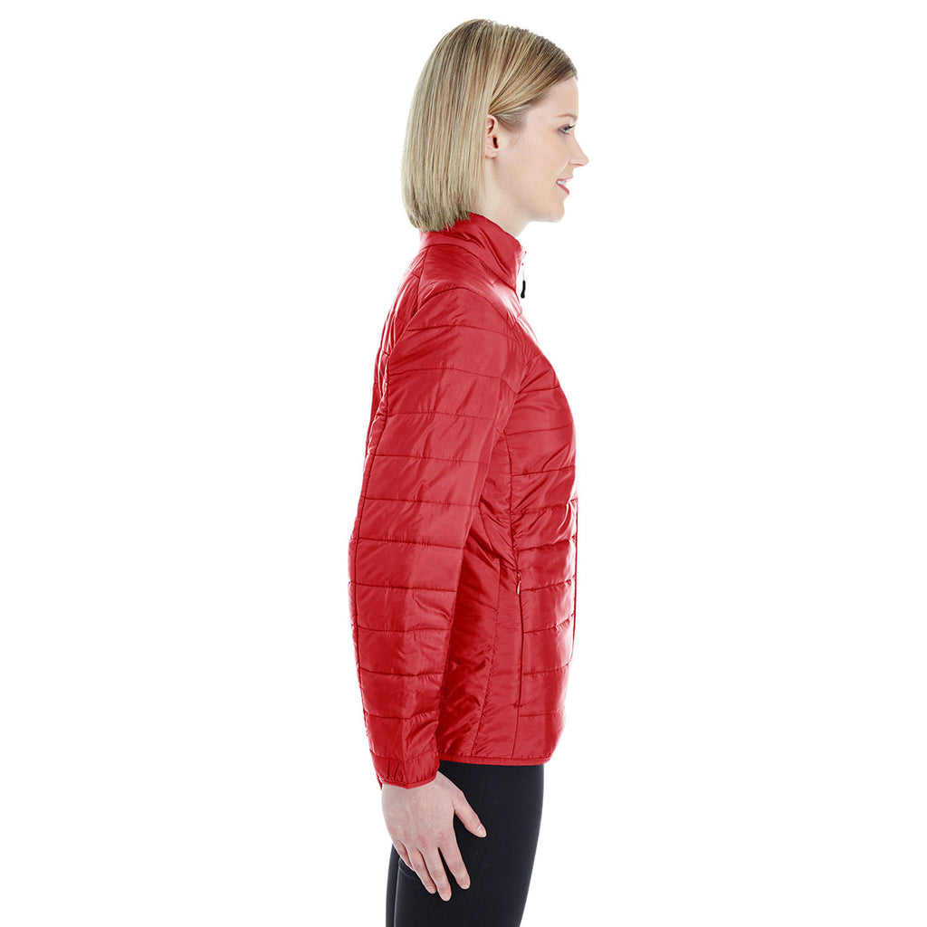 Core 365 Women's Classic Red Prevail Packable Puffer