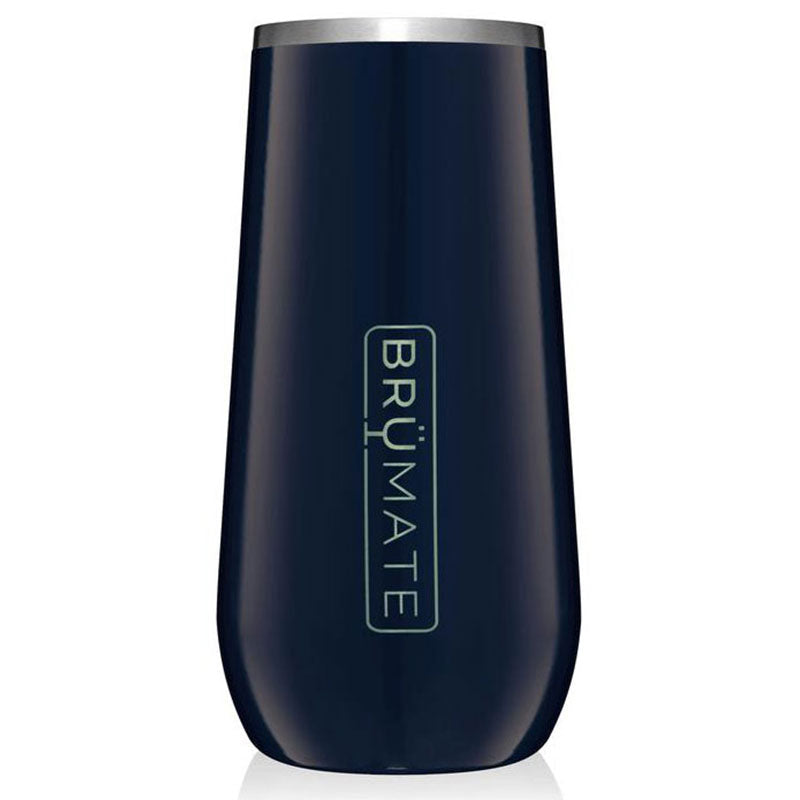 BruMate Navy Blue Champagne Flute 12 oz