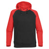 Stormtech Men's Black/Bright Red Omega Two-Tone Hoody