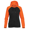 Stormtech Women's Black/Orange Omega Two-Tone Zip Hoody